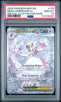 2025 Pokemon Mega Gardevoir EX Special Illustration Rare PSA 10 #178 - Image 1
