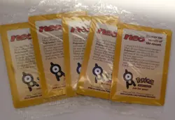 5x Entei Pokemon Black Star Promo 34 Sealed Movie Promo Lot of 5 Vintage WOTC - Image 1