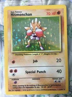Set of 4 holo Pokemon Cards - Mewtwo, Venomoth, Hitmonchan, Electrode - Image 3