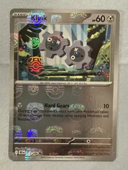 Pokemon TCG Black Bolt 061/086 - Klink - Masterball Holo NM - Image 1