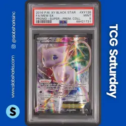 2016 POKEMON XY BLACK STAR PROMO SUPER PREM COLL #XY126 MEW EX FULL ART PSA 9 - Image 1