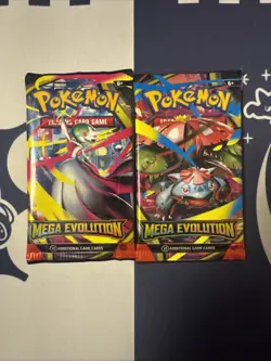 Pokemon Mega Evolution Booster Packs 2 Factory Sealed Packs - Image 1