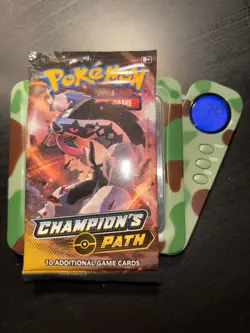 22.9g HEAVY Pokemon TCG: Champions Path 2020 Booster Pack SEALED Obstagoon - Image 1