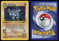 Machamp 8/102 Shadowless Holo Rare 1st Edition Holofoil Pokemon - Image 3