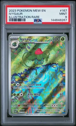 PSA 9 Ivysaur #167/165 Pokemon TCG SV3.5: Scarlet & Violet 151 Illustration Rare - Image 1