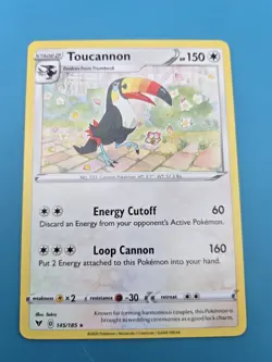 Toucannon Rare Pokemon TCG 145/185 Regular NM - Image 1