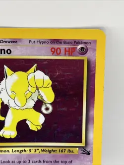 Pokemon Hypno 8/62 Fossil-Unlimited Edition Holo #1 - Image 3