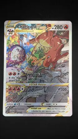 Pokemon TCG Charizard VSTAR SWSH262 Promo Sword & Shield Holo VSTAR NM - Image 2