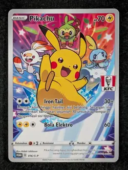 2021 Pokemon PIKACHU 016/S-P KFC Chaki Kids Meal Promo | Indonesian (D) - Image 1