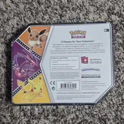 2020 Pokemon TCG: V Powers Pikachu V Tin Factory Sealed 5 Packs - Image 2