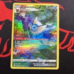 Pokemon TCG Vaporeon Brilliant Stars TG02/TG30 Trainer Gallery NM - Image 1
