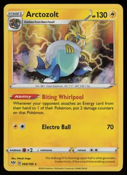 ARCTOZOLT 066/189 HOLO RARE DARKNESS ABLAZE POKEMON HOLO NM/M - Image 1