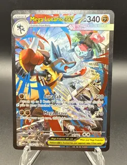 Pokemon Mega Evolution Mega Lucario 179/132 NM SIR Special Illustration Rare - Image 1