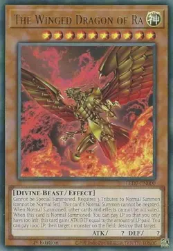 YUGIOH The Winged Dragon of Ra LED7-EN000 1st edition Ultra Rare PACK FRESH MINT - Image 1