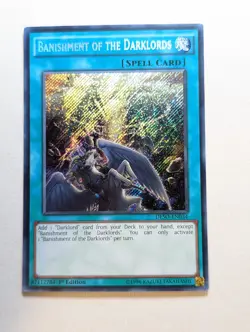 DESO-EN034 Banishment of the Darklords - Secret Rare 1st edition Yugioh - Image 1