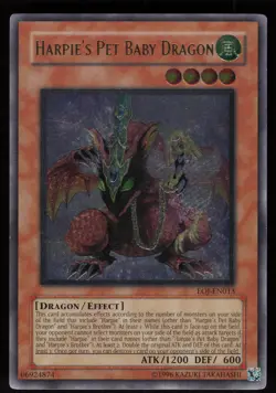 Harpie's Pet Baby Dragon (UTR) EOJ-EN013 Ultimate Rare Yu-Gi-Oh - Image 1