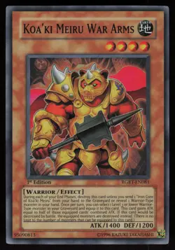 Koa'ki Meiru War Arms RGBT-EN081 Super Rare 1st Edition Yu-Gi-Oh - Image 1