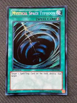 Yugioh Mystical Space Typhoon 1st Edition Secret Rare LCJW-EN285 NM - Image 1