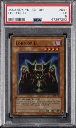 2002 YU-GI-OH! STARTER DECK: KAIBA #041 LORD OF D. PSA 5 - Image 1