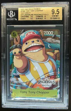 2025 One Piece Promos Tony Tony Chopper Textured Regional Vol 2 P-089 BGS 9.5 - Image 1