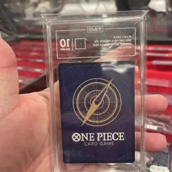 One Piece Card game Japanese Sanji/Nami OP10-005 Flagship Battle Asia Prize - Image 2