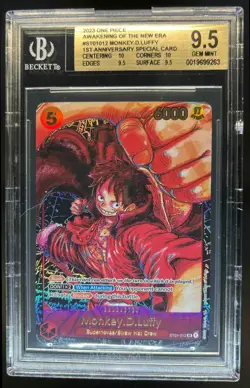 2023 One Piece Monkey.D.Luffy 1st Anniversary Special #ST01-012 BGS 9.5 - Image 1