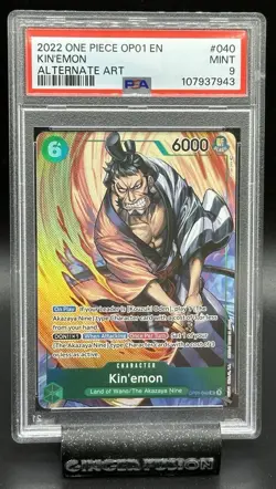 One Piece 2022 OP01 ENG Kin’emon Alt Art #040 PSA 9 - Image 1