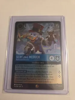 Disney Lorcana TCG Scrooge McDuck Reformed Ebenezer Legendary Cold Foil NM - Image 1