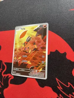 Pokemon TCG Tepig Card Scarlet Violet White Flare 096/086, NM Condition - Image 2