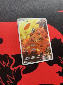 Pokemon TCG Tepig Card Scarlet Violet White Flare 096/086, NM Condition - Image 3