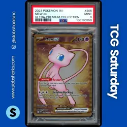 2025 POKEMON SV 151 ULTRA PREMIUM COLLECTION #205 MEW EX METAL CARD PSA 9 - Image 1