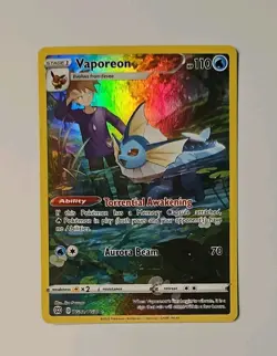 Pokemon - VAPOREON - TG02/TG30 - Ultra Rare Trainer Gallery - Brilliant Stars - Image 1
