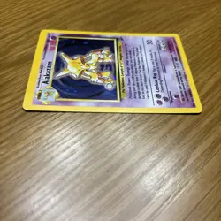 Pokemon Alakazam Base Set Holo Unlimited Rare Card 1/130 1999-2000 HP DMG -g - Image 4