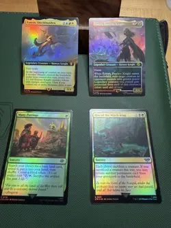 MTG Magic Lord of the Rings Tales of Middle-Earth Promo Cards Set of 4 FOIL - Image 1