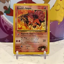Pokemon TCG Gym Heroes Brock's Vulpix Card 73/132 Common - Image 1