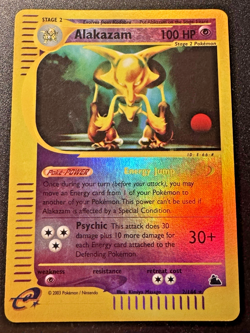 Alakazam 2/144 Skyridge Pokemon Card Reverse Holo Foil Rare HP - Image 1