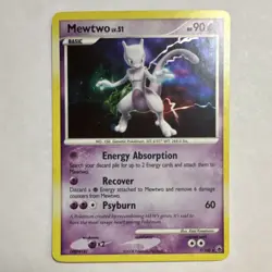 Pokemon Mewtwo 9/100 Majestic Dawn Holo Rare Basic 90 HP 2008 English Card - Image 1