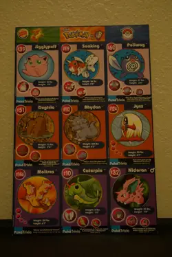 Complete Set 1999 Pokemon Cards Uncut Sheets Burger King 1-20 Mint - Image 1