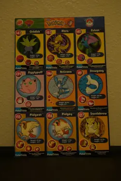 Complete Set 1999 Pokemon Cards Uncut Sheets Burger King 1-20 Mint - Image 2