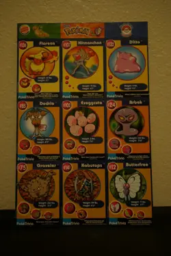 Complete Set 1999 Pokemon Cards Uncut Sheets Burger King 1-20 Mint - Image 5