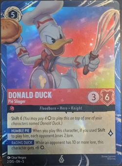Disney Lorcana Magical Places Epcot 2026 Rapunzel & Donald Duck Promo Card LE - Image 2