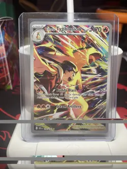 Pokemon TCG Ethan's Typhlosion Destined Rivals Illustration Rare Card 190/182 - Image 1