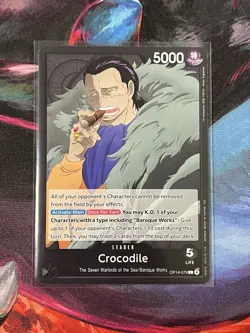 Bandai Crocodile-OP14-079 Leader Card OP14-079 5000 Power English One Piece CCG - Image 1
