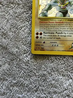 Pokemon TCG Giovanni's Machamp Holo Unlimited Rare Card Gym Challenge - Image 3