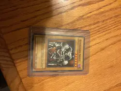1996 Yu-Gi-Oh! summoned skull sample card - Image 1