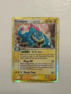 Pokemon Feraligatr Stage 2 Holo Rare Card 2/101 EX Dragon Frontiers 120HP 2006 - Image 1