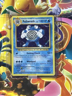 Pokemon Poliwrath Holo Rare 25/108 Evolutions Pokemon TCG Card - Image 1