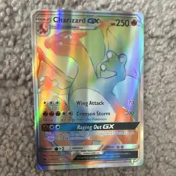 Pokemon Charizard GX Full Art Secret Rare Holo Card 150/147 250HP - Image 1