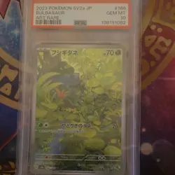 Pokemon Bulbasaur Art Rare Sv2a Card 151 166/165 Holo PSA 10 Japanese 2023 - Image 2