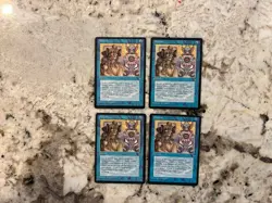 Mtg Portent x4 Magic the Gathering Ice Age Portent Played - Image 1